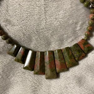 Beautiful green stone necklace